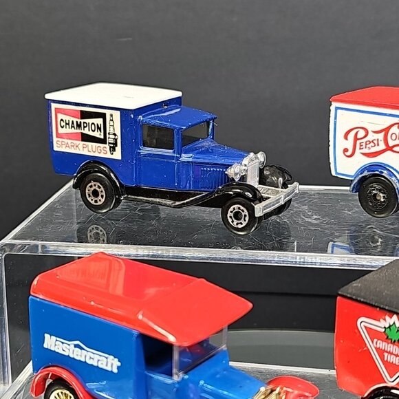 Vintage 1970s-80s Matchbox Diecast Cars Vintage Collection Of 6 Delivery Trucks - Picture 6 of 16